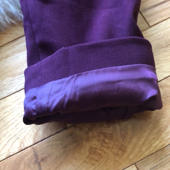 BEBE *faux fur collar missing* Cabernet peacoat-M - Picture 5 of 13